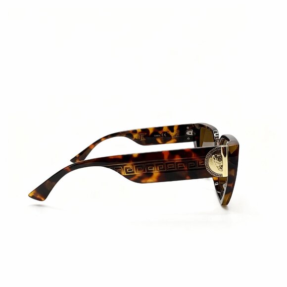 NEW MEDUSA Luxe Iconic Glam Trendy Designer Style Sunglasses Tortoise Gold - Picture 4 of 5
